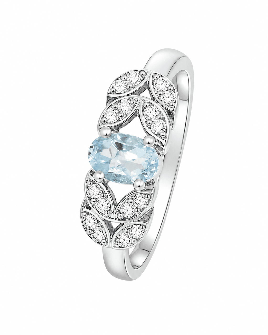 Platinum Princess Cut Trilogy Diamond Bridal Ring | Anello